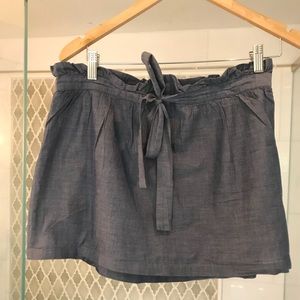J Crew Chambray Skirt Size S